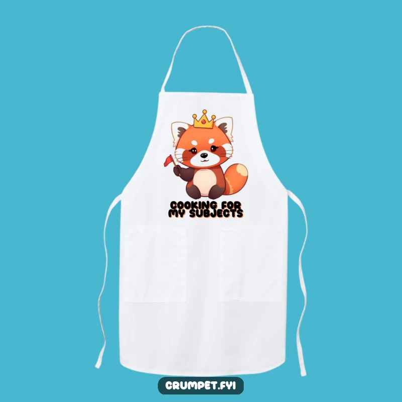 Funny Red Panda Chef Apron - Hilarious Royal Kitchen Fun