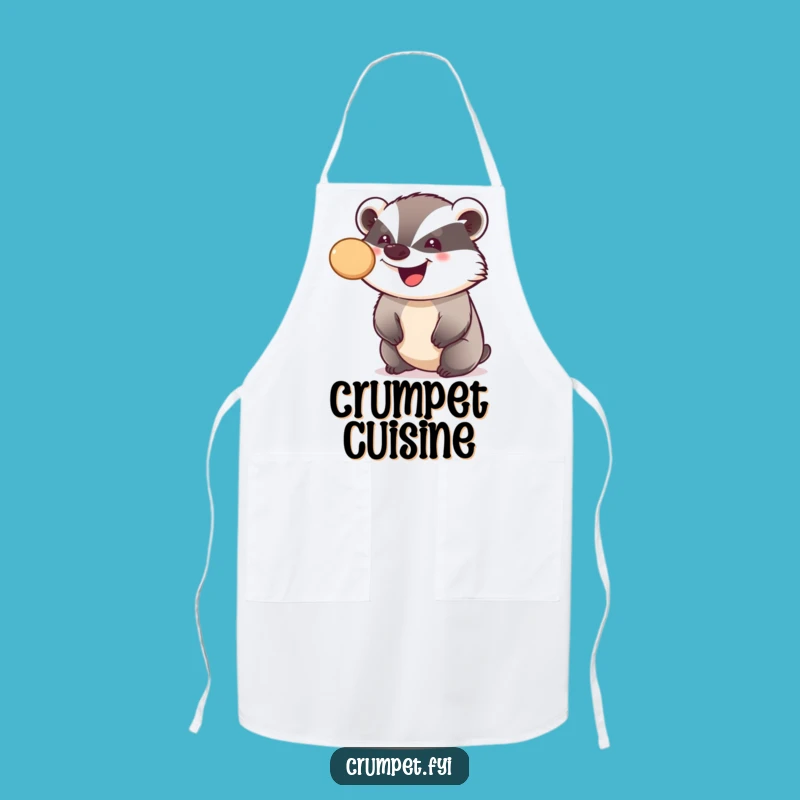 Funny Badger Crumpet Balancing Apron, Cook with Skill and Laughter