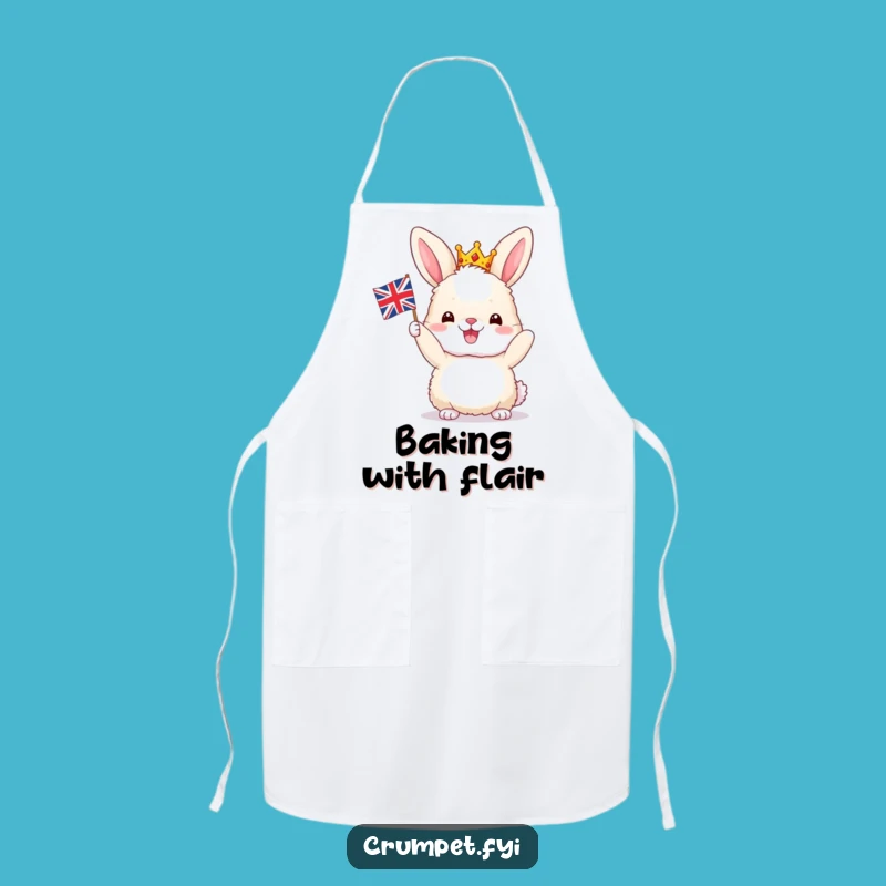 Funny Bunny Apron: Royal British Chef's Wear, Hilarious Gift Idea