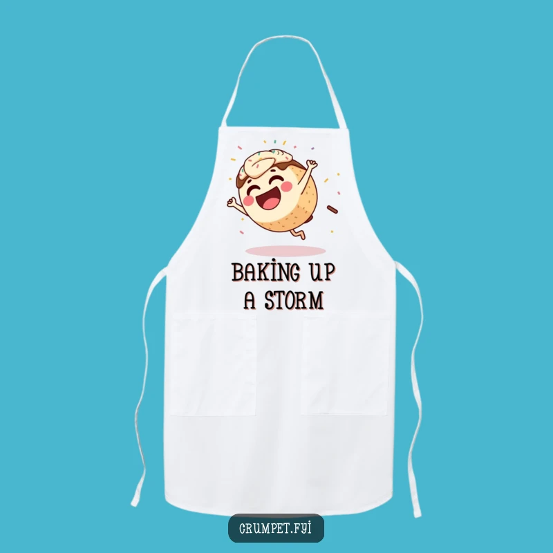 Funny Coffee Cake Cartwheel Apron: Cook Up Laughs with Hilarious Pastry Style
