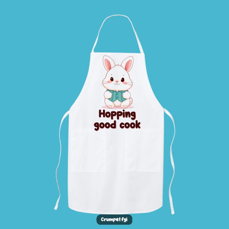 Funny Fluffy Bunny Waistcoat Hopper Apron: Cook with Dapper Delight!