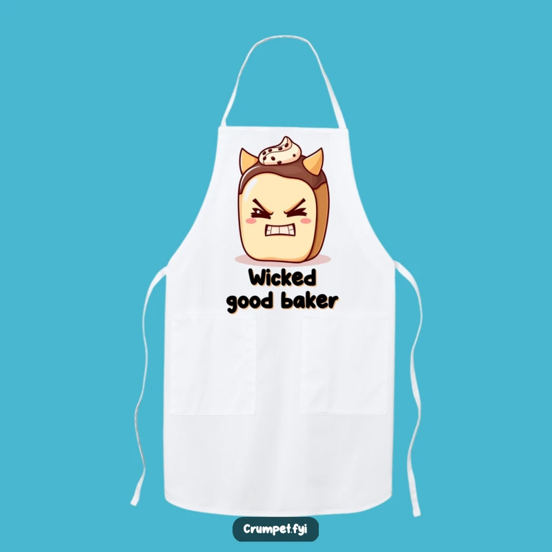 Funny Pain Au Chocolat Apron: Cook with a Devilish Wink