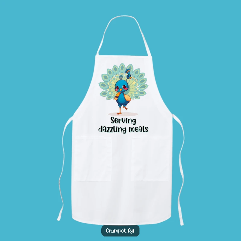Funny Peacock Strutting Apron: Cook with Confidence and Flair in This Fabulous Kitchen Wear