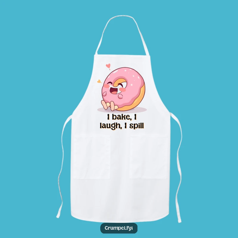 Funny Giggling Donut Apron: Cook Up Laughs with This Hilarious Pastry Chef