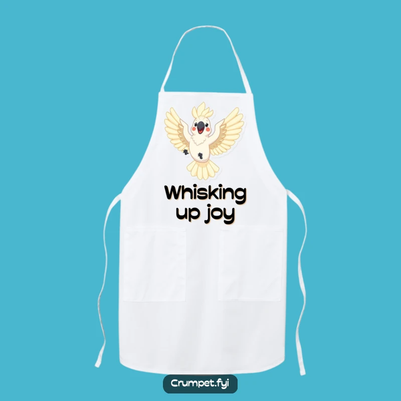 Funny Cockatoo Apron: Joyful Kitchen Helper, Perfect Humorous Bird Gift