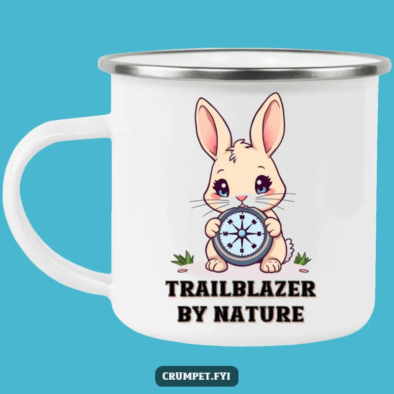 Funny Rabbit Compass Camping Mug: Your Perfect Companion for Outdoor Adventures and Laughter