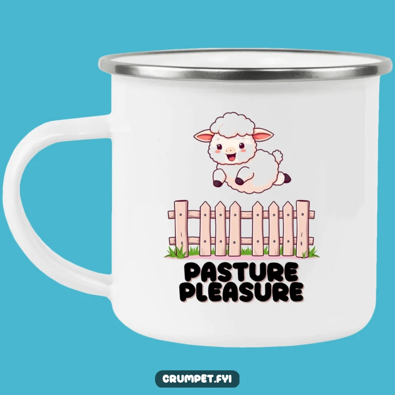 Funny Sheep Camp Mug, Durable & Humorous Outdoor Drinkware for Laughs
