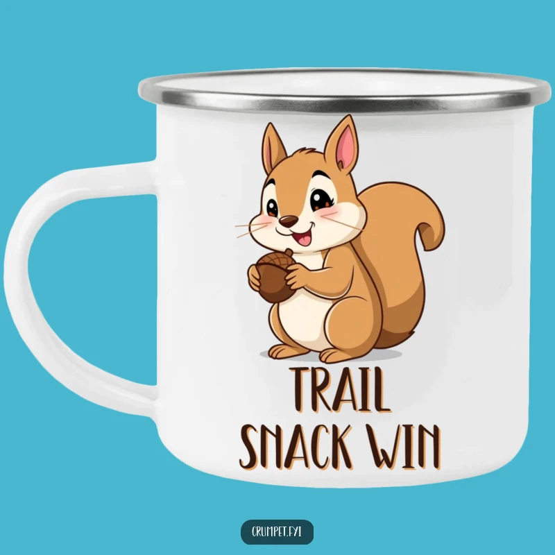 Funny Squirrel Camp Mug, Durable Acorn Mug for Happy Outdoor Sips