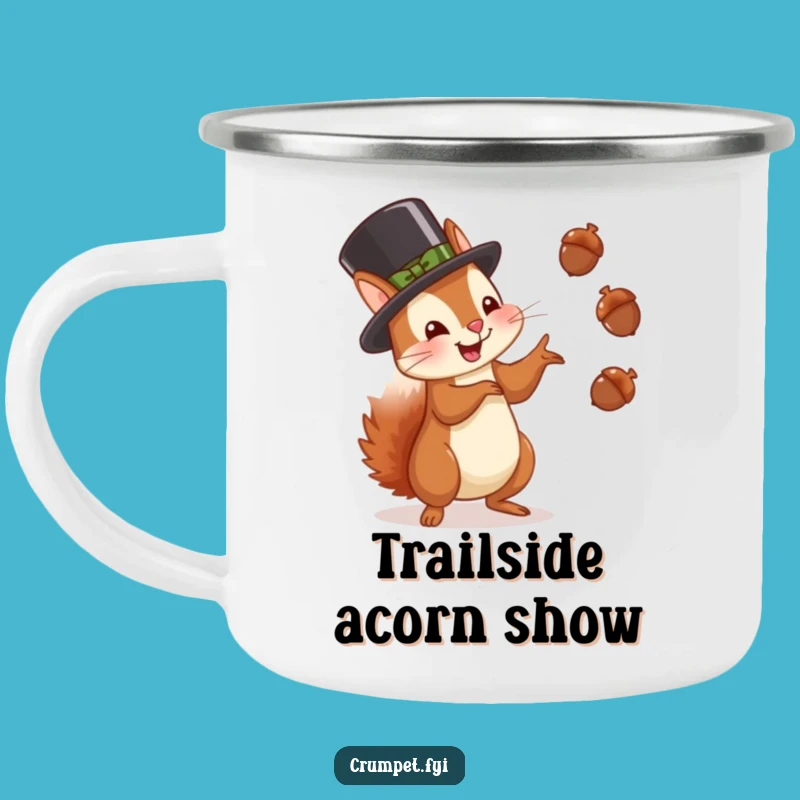 Funny Squirrel Juggling Camping Mug: Glee Hat Nutty Outdoor Gift