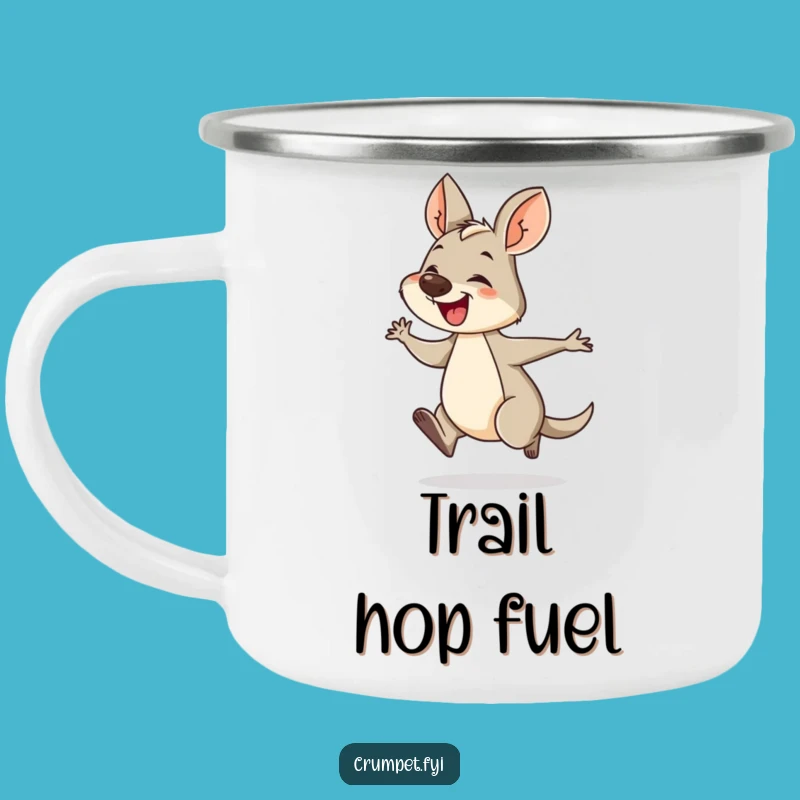 Funny Wallaby Camping Mug: Energetic Drinkware for Outdoors, Perfect Gift