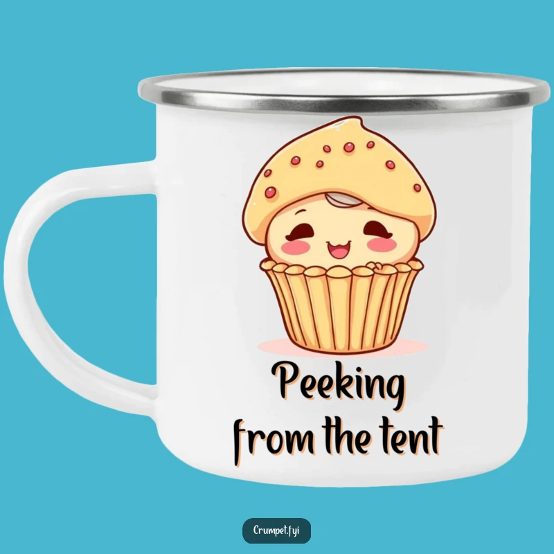 Funny Muffin Camping Mug: Playful Pastry Companion for Outdoor Fun