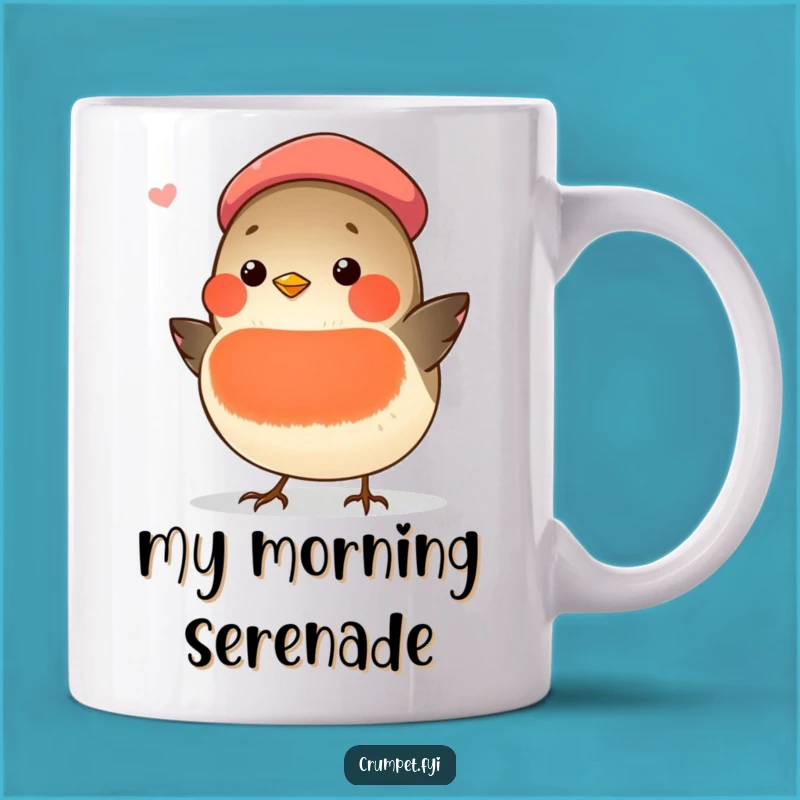 Funny Chubby Robin Beret Singer Mug: A Hilarious Gift for Bird Lovers