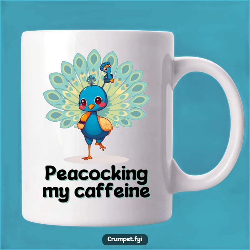 Funny Peacock Strutting Mug: Show Your Pride with This Fabulous and Funny Gift