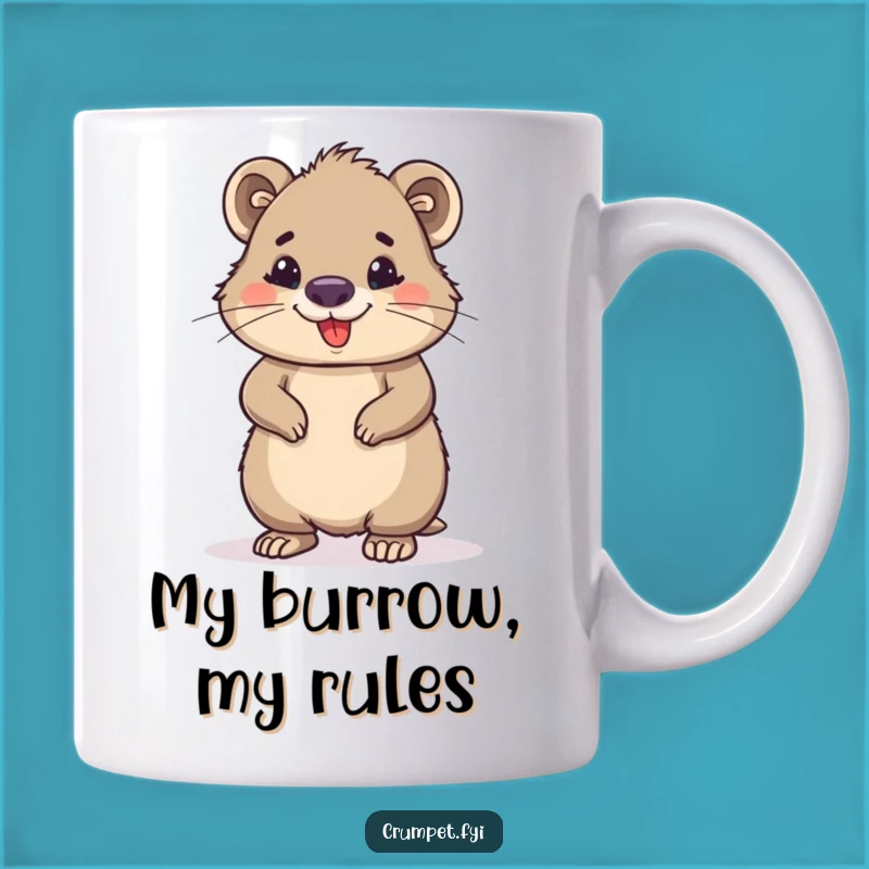 Funny Wombat Mug: Proud & Confident Animal Lover Gift for Him