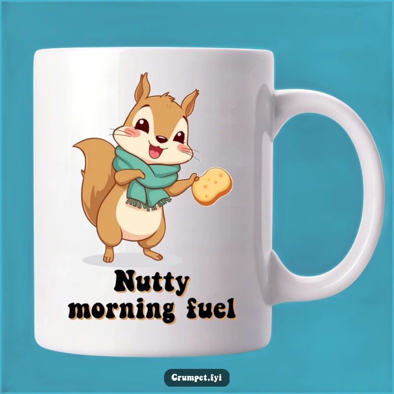 Funny Squirrel Jigging Mug: Woodland Critter Crumpet Humor, Perfect Gift