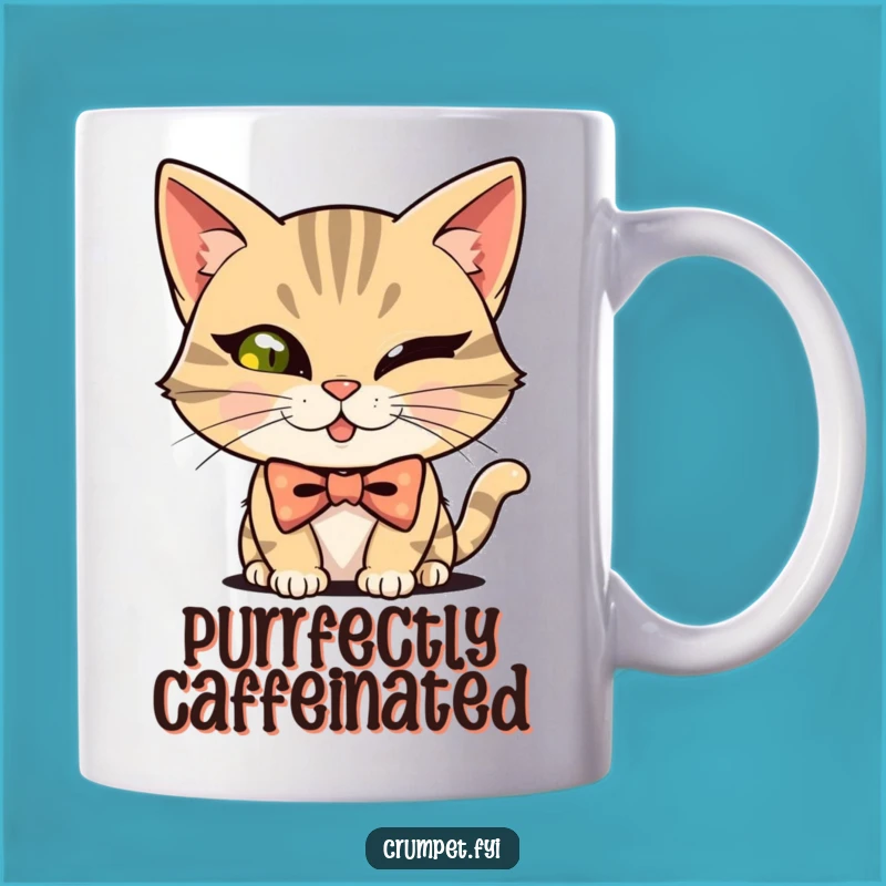 Funny Mischievous Cat Bowtie Winker Mug: A Purrfectly Playful Gift