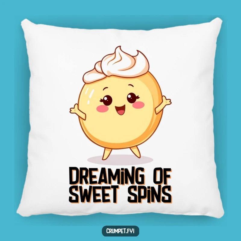 Funny Danish Pastry Pillow: Comfy Pillow with Cheerful Character, Perfect Funny Gift