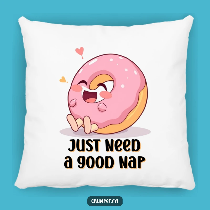 Funny Giggling Donut Pillow: Cozy Comfort with This Hilarious Pastry Character