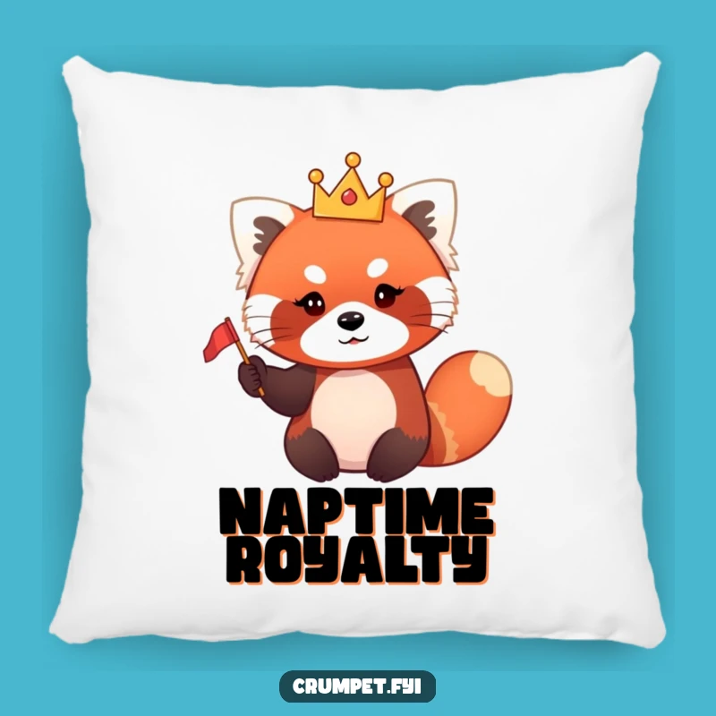 Funny Red Panda Pillow - Cozy Royal Comfort