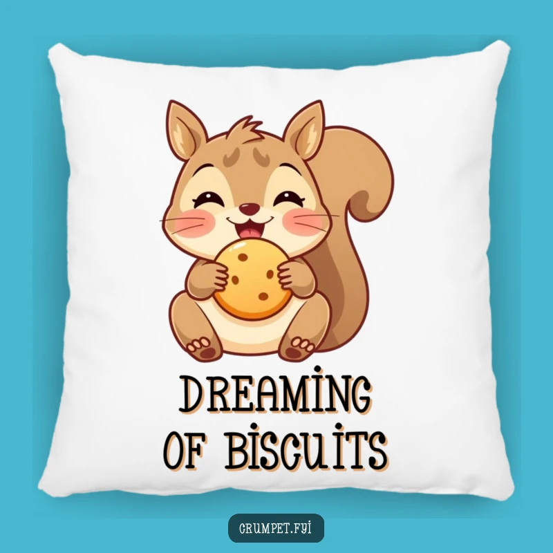 Funny Squirrel Pillow - Cozy Biscuit Cushion for Delightful Comfort