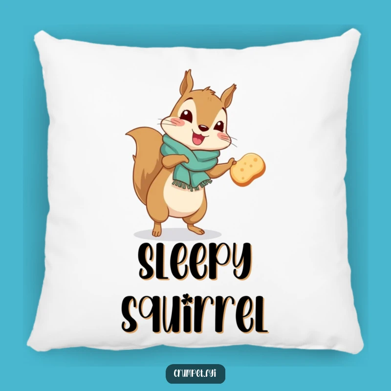 Funny Squirrel Jigging Pillow: Cozy Woodland Accent, Charming Funny Gift