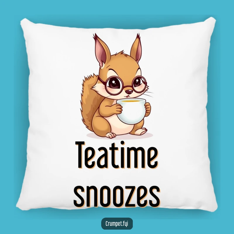 Funny Squirrel Monocle Pillow: Plush Sophisticated Squirrel Decor, Ideal Funny Gift