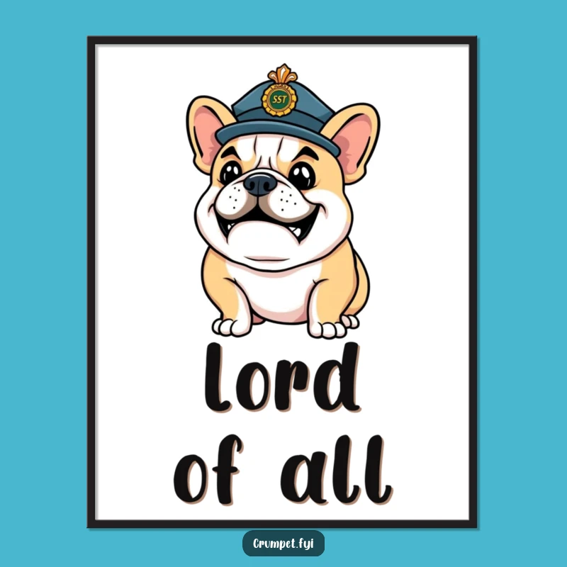 Funny Bulldog Ceremony Print: Confident Style, Regal Vibe, Instant Funny Gift!