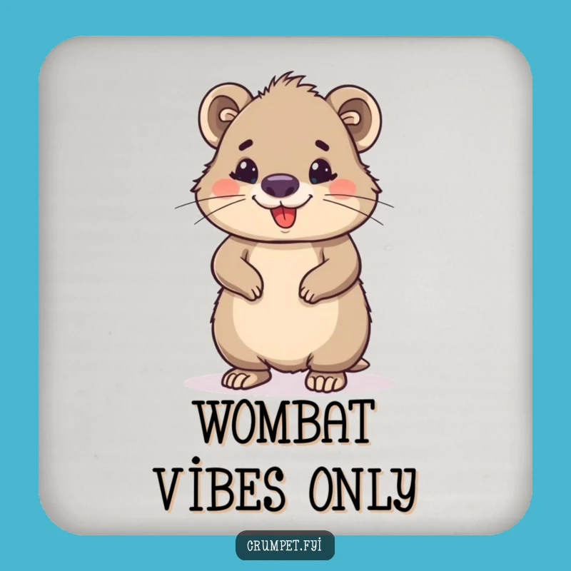 Funny Wombat Coasters: Set of Confident Protectors, Perfect Funny Gift
