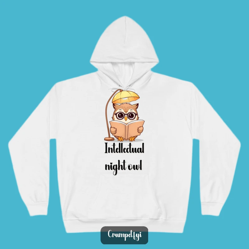 Cozy Funny Owl Hoodie: Warm Spectacled Reader Garb - Great Funny Gift!
