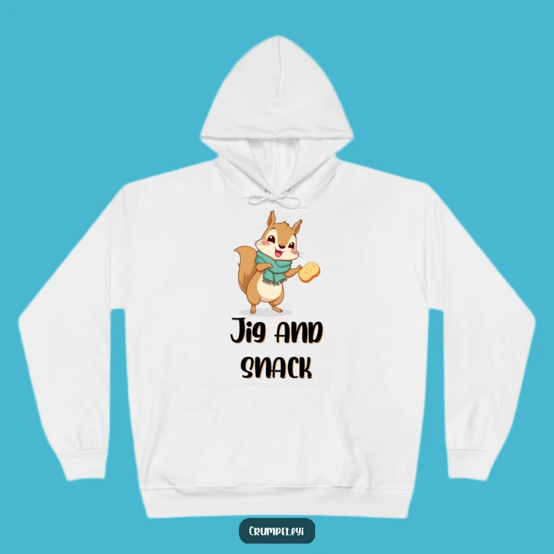 Funny Squirrel Jigging Hoodie: Cozy Woodland Humor Wear, Ideal Funny Gift
