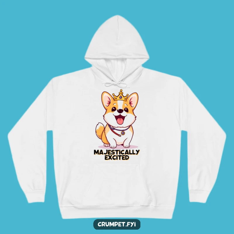 Funny Corgi Hoodie: Cozy Royal Dog Sweatshirt, Hilarious Gift
