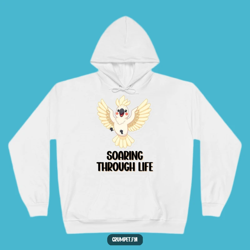 Funny Cockatoo Hoodie: Cozy & Joyful Companion, Perfect Humorous Gift