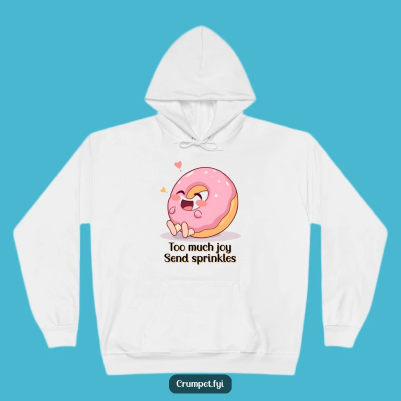 Funny Giggling Donut Hoodie: Cozy Up with This Hilarious Pastry Character