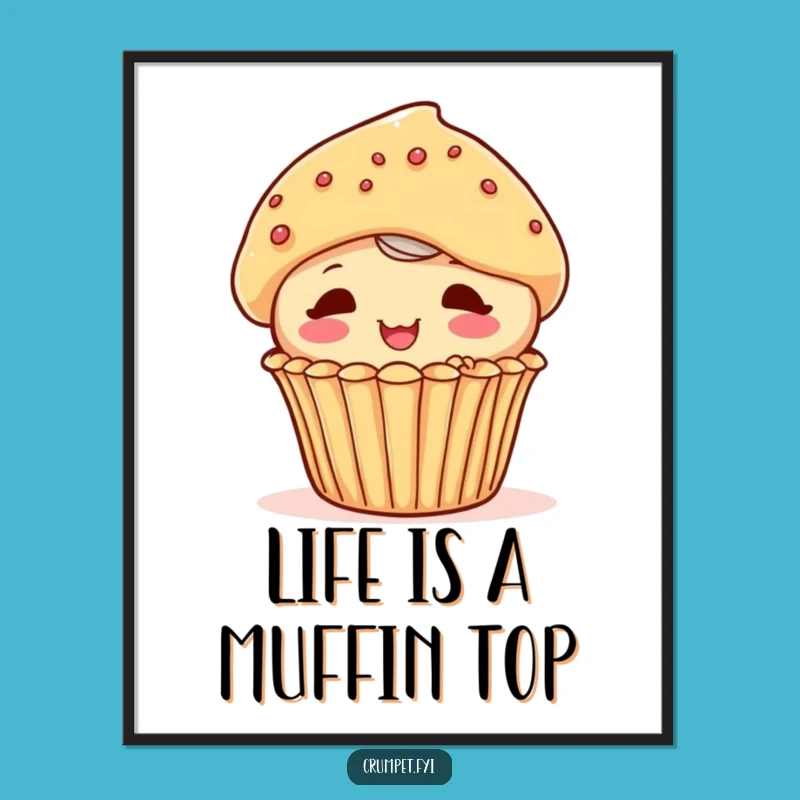 Free Printable Wall Art: Playful Muffin Art, Funny Downloadable Decor with a Twist