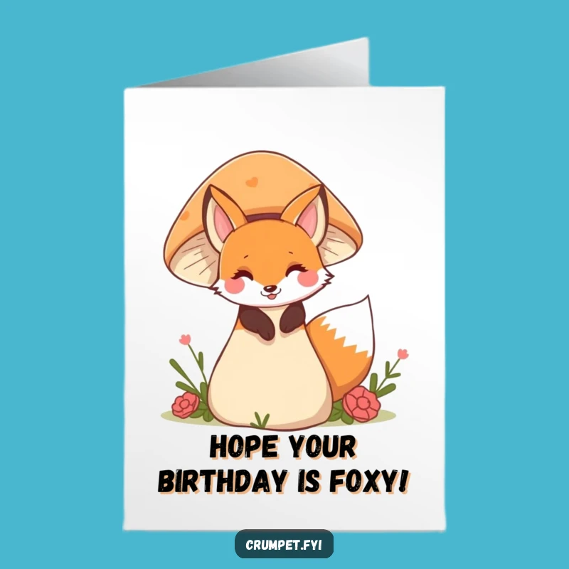 Free Printable Funny Fox Birthday Card: Woodland Surprise Downloadable Gift for Animal Lovers