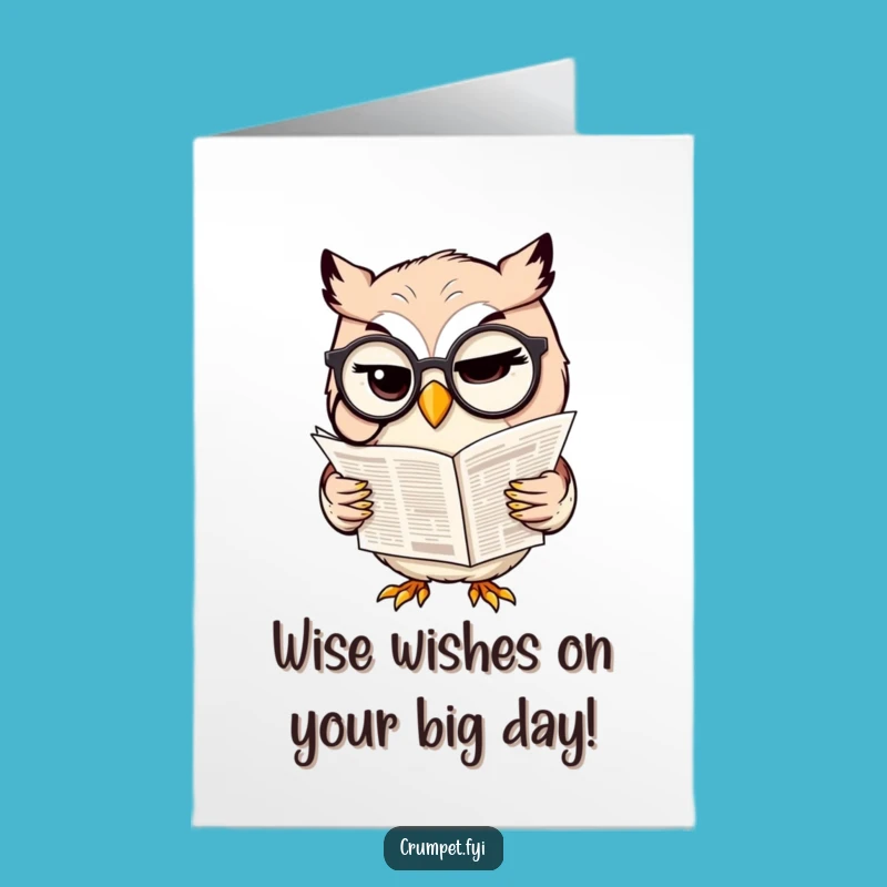 Free Printable Owl Birthday Card: Sophisticated Humor Downloadable Gift