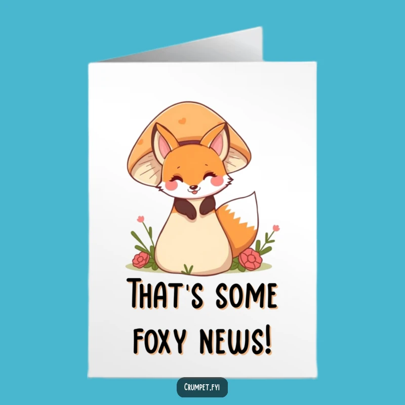 Free Printable Funny Fox Card: Woodland Congrats Downloadable Gift for Secret Discoveries