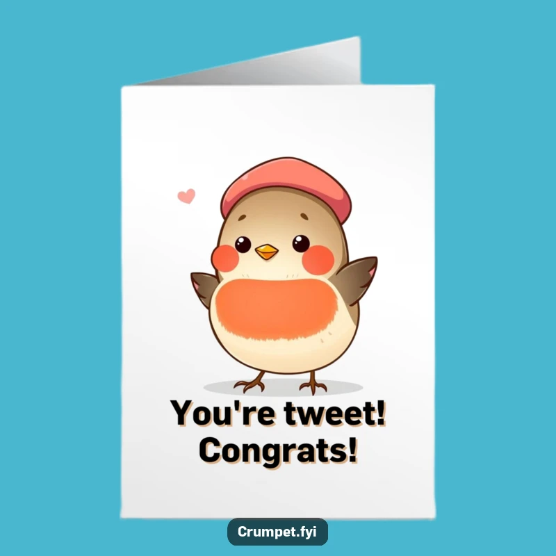 Free Printable Congratulations Card: Robin Serenades Success - Funny Downloadable Gift