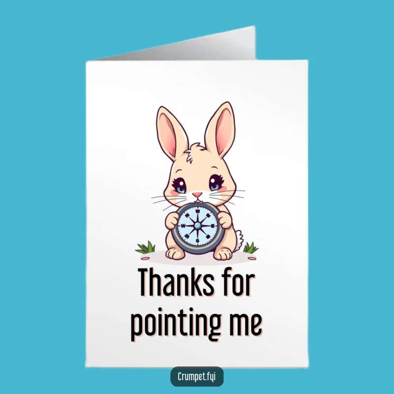 Free Printable Thank You Card: Rabbit Finds Gratitude, A Funny Downloadable Gift