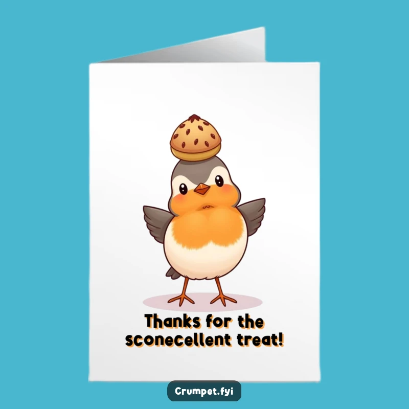 Free Printable Thank You Card: Robin Scone Balance, Sweet Downloadable