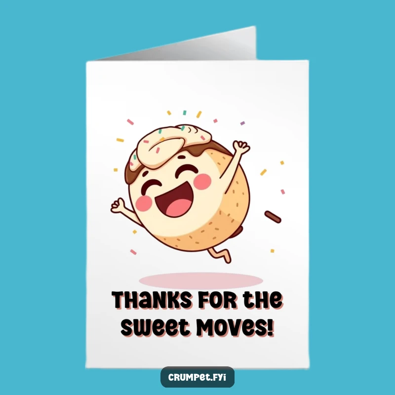 Free Printable Thank You Card: Coffee Cake Cartwheel Downloadable Gift