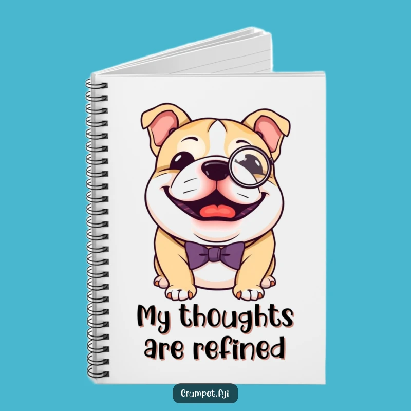 Funny Bulldog Monocle Notebook: Jot Down Your Distinguished Thoughts with This Classy Journal