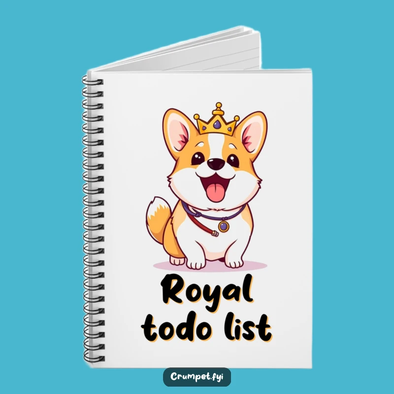 Funny Corgi Notebook: Royal Dog Journal, Hilarious Gift
