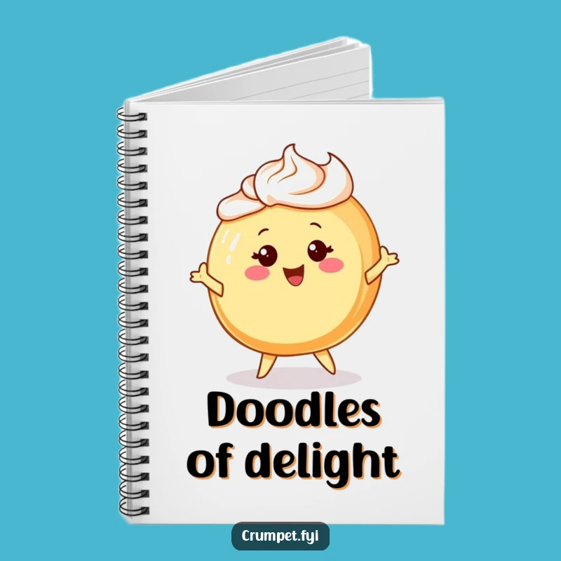 Funny Danish Pastry Notebook: Journal with Cheerful Character, Ideal Funny Gift