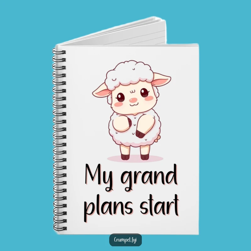 Funny Fluffy Sheep Curtsy Notebook: Polite Sheep Journal Gift