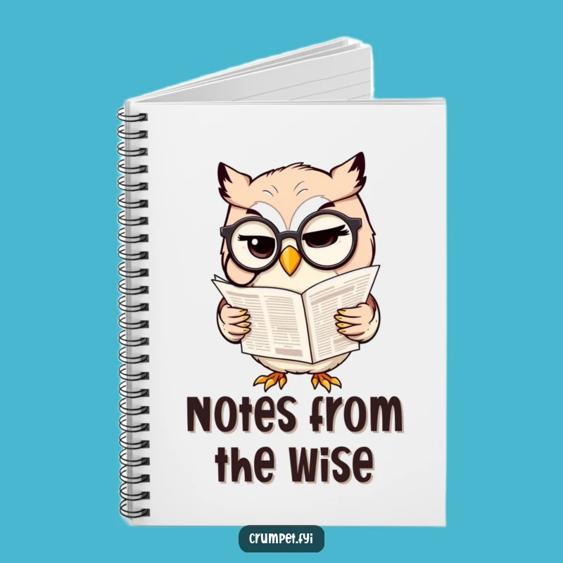 Funny Owl Monocle Notebook: Smart Notes and Witty Journaling