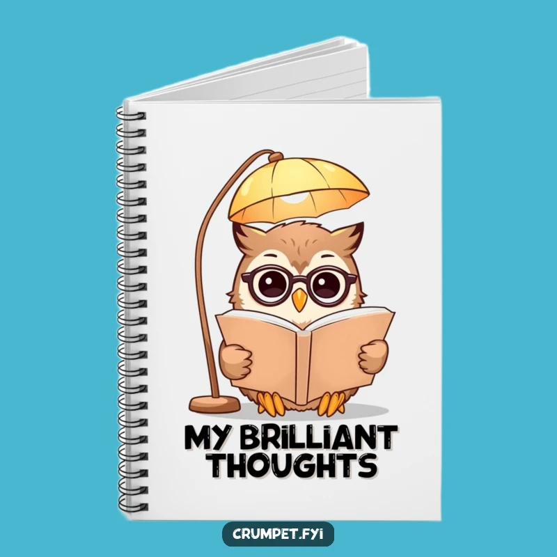 Funny Owl Notebook: Jot Down Ideas with Spectacled Reader Flair - Great Funny Gift!