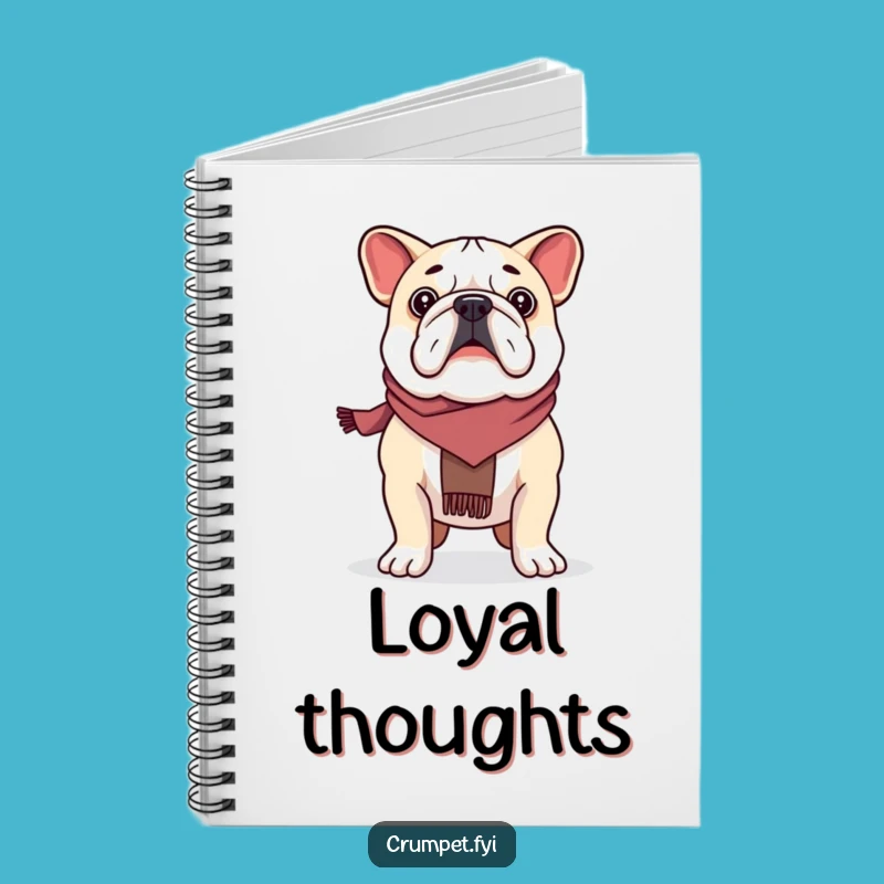 Funny Proud Bulldog Scarf Wearer Notebook: Jot Down Your Bold Ideas!