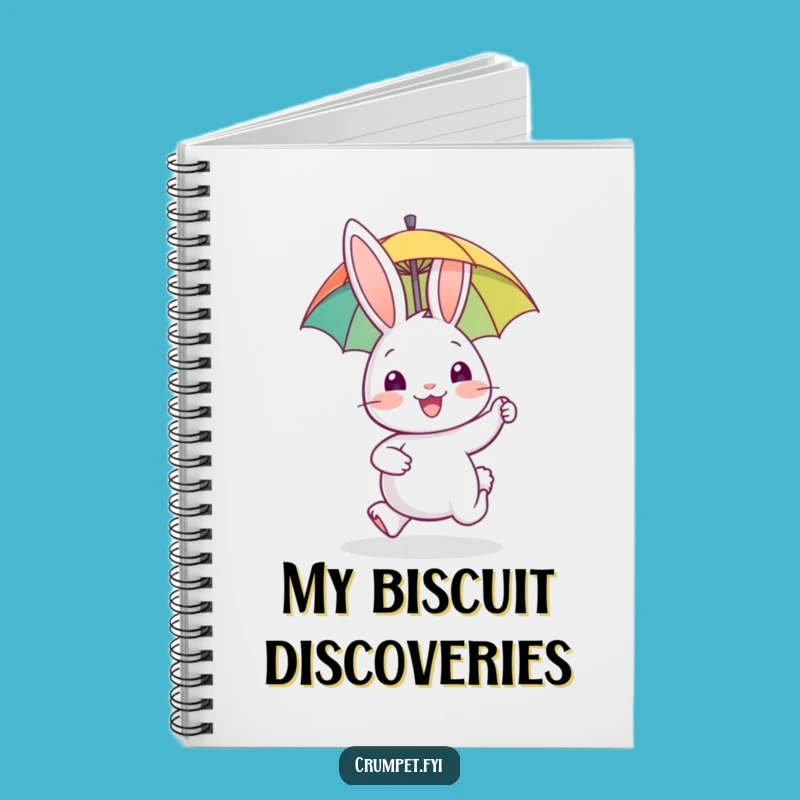 Funny Rabbit Notebook - Happy Hopper's Journal, Joyful Biscuit Diary, Perfect Stationery Gift