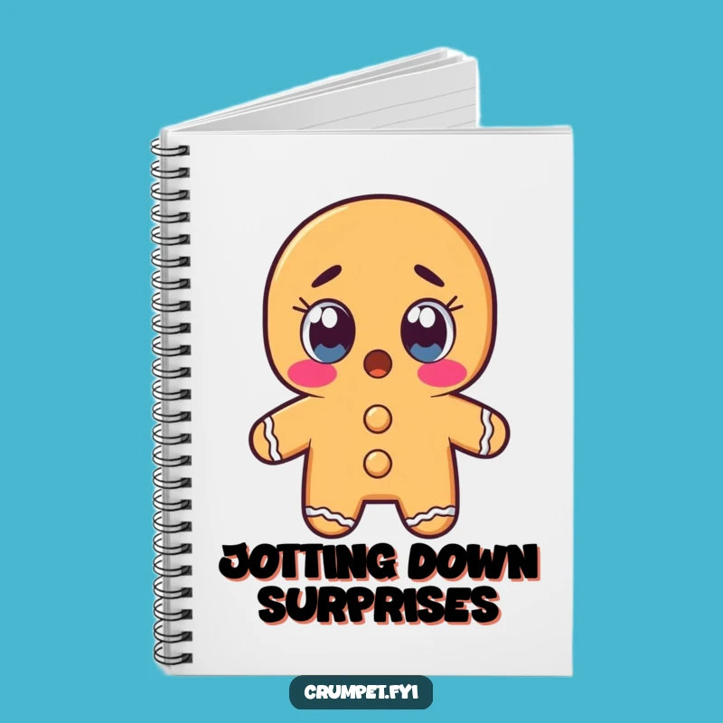 Funny Gingerbread Man Notebook: Jot Down Shocking Ideas with This Pastry
